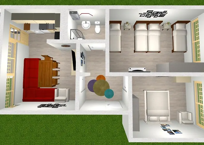 Apartmán Large 2 Bedrooms Flat - Center - In Front Of The *