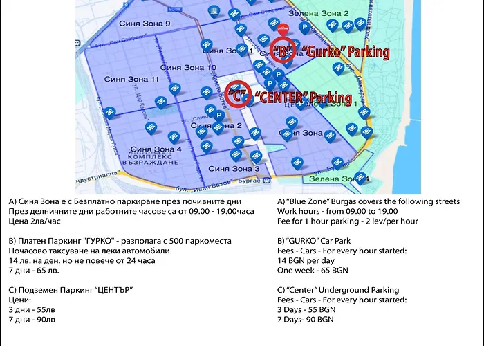 Large 2 Bedrooms Flat - Center - In Front Of The * Burgas City
